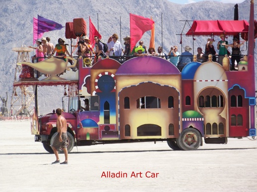 Alladin's art car.