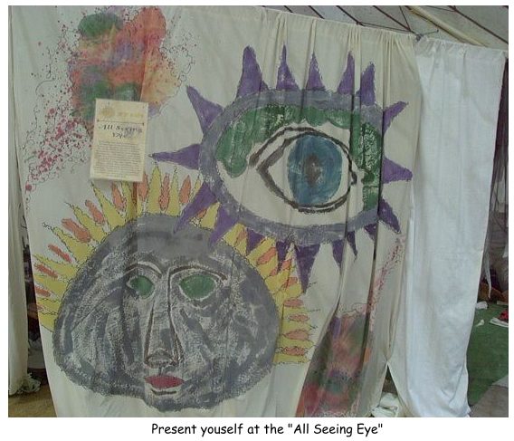 The All Seeing Eye at the veil.