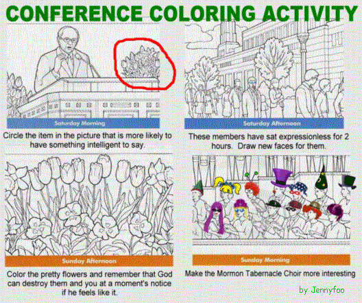 General Conference coloring activity book.