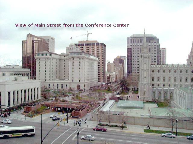 Main Street Salt Lake City from Conference Center.