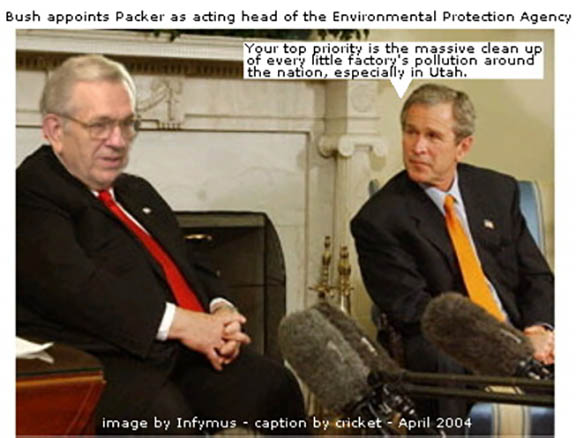 Boyd K Packer and George Bush little factories.