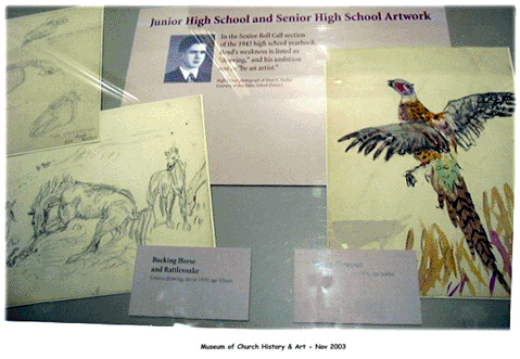 Boyd K Packer junior and senior high school art.