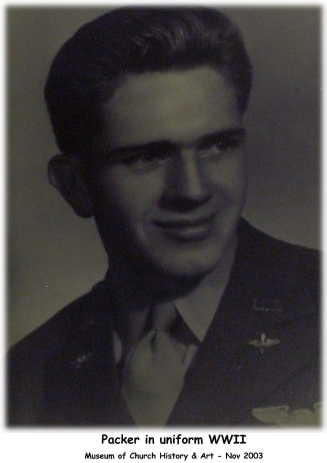 Boyd K Packer in uniform.