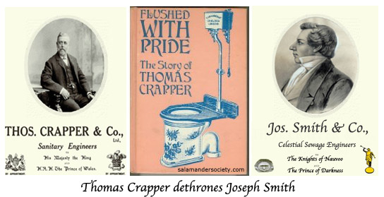 Joseph Smith vs. Thomas Crapper - more for mankind.