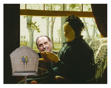 Thomas S Monson caught scoping out his next love bomb service project.
