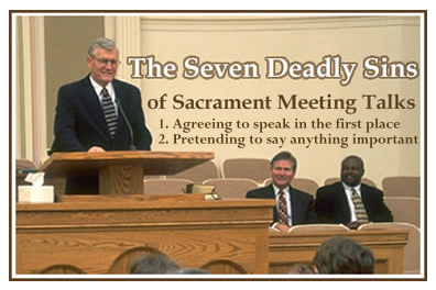 Sacrament Meeting talk seven deadly sins.