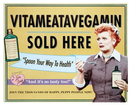 Lucy sells Vitameatavegamin.