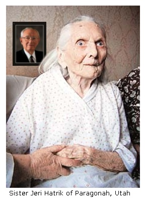 President Hinckley is target of elderly women's lust like Sister Jeri Hatrik.