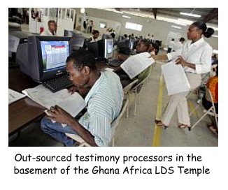 Testimony takers in Ghana Africa.