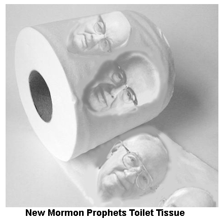Mormon LDS Prophet toilet paper reminder.
