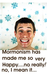Mormon fake smile.