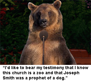 Mormon bear testimony.