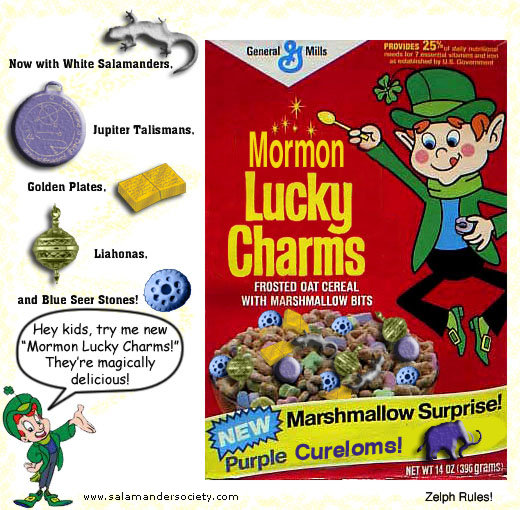 Mormon LDS Lucky Charms cereal.