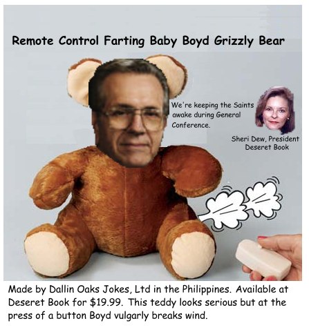 Farting Baby Boyd Packer Grizzley Teddy Bear.