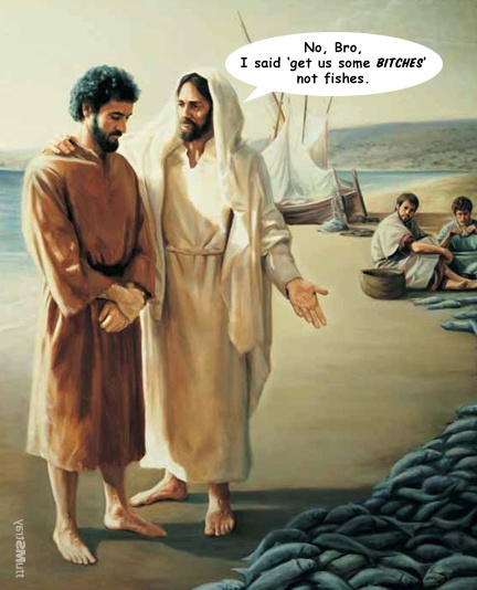 Jesus bitches vs fishes.