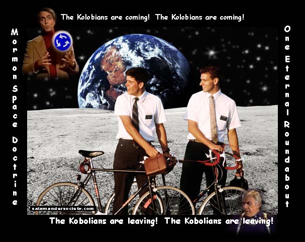 Kolobians coming. Kobolians leaving. Mormon space doctrine.