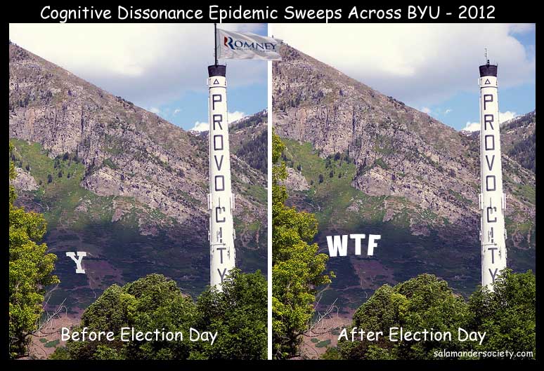 BYU cognitive dissonance epidemic post Romney loss.