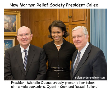 Michelle Obama Mormon Relief Society President.