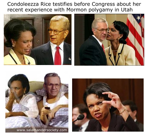 Boyd K Packer entices Condoleeza Rice into polygamy.