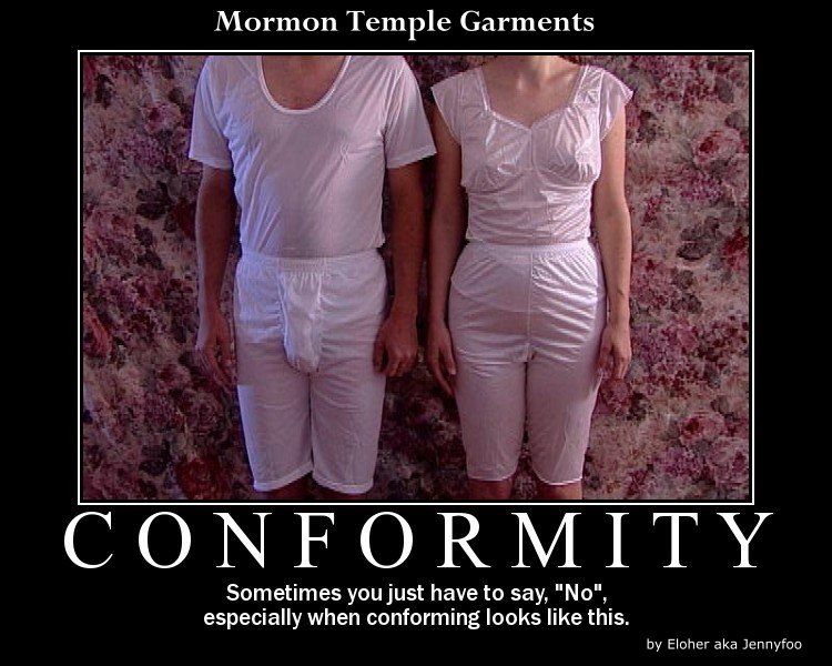 Mormon Temple Garments - Conformity is too much.