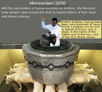 Baptism for the dead Mormon LDS style.