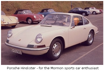 Porsche Hinckster - for the Mormon sports car enthusiast.