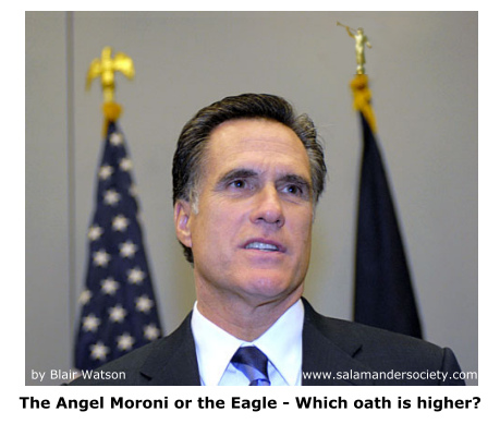 Mitt Romney, Angel Moroni, Eagle - Which oath is higher.