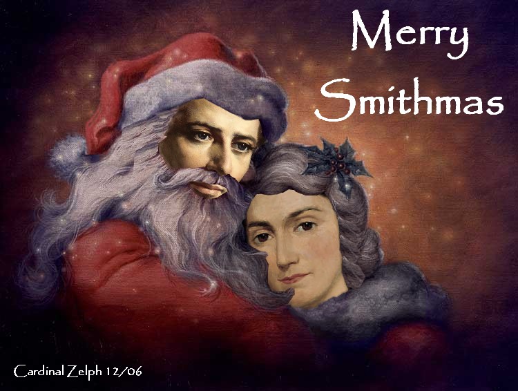 Merry Smithmas - Joseph and Emma Clause.