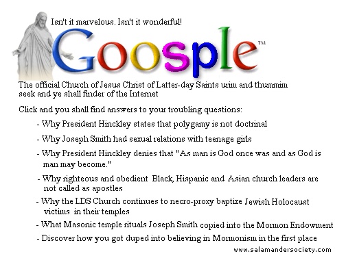 Mormon LDS Goospel - urim and thummim of the Internet.