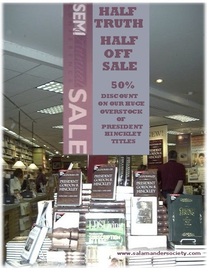 Gordon B Hinckley half truth half off sale Deseret Book.