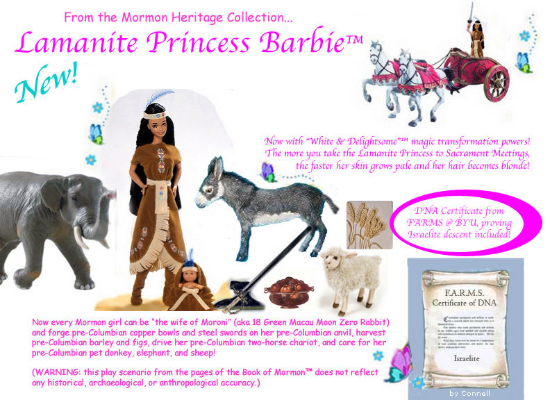 Mormon LDS Lamanite Barbie.