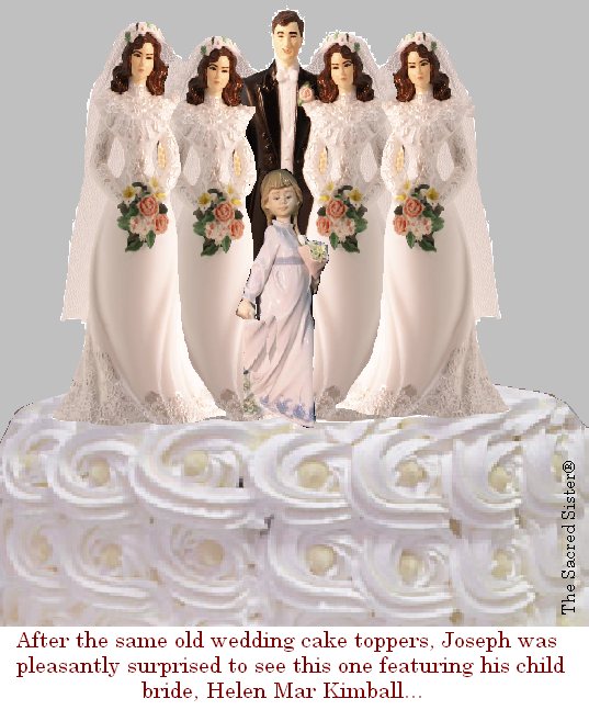 Sacred Sister Joseph Smith cake topper.