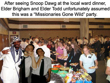 Mormon missionaries gone wild.