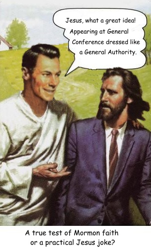 Jesus jokes at Mormon LDS General Conference.
