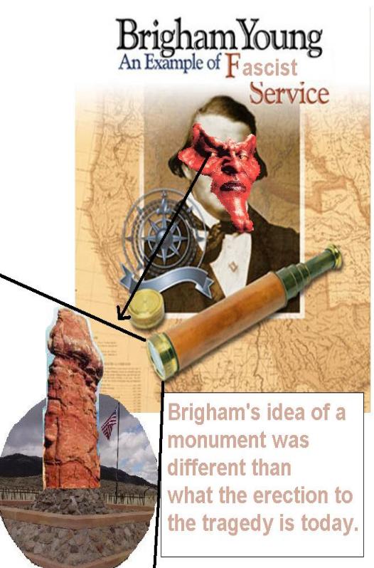 Brigham Youngs Mountain Meadow Massacre Monument.