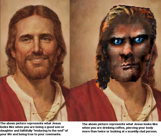 Christ's two faced love.