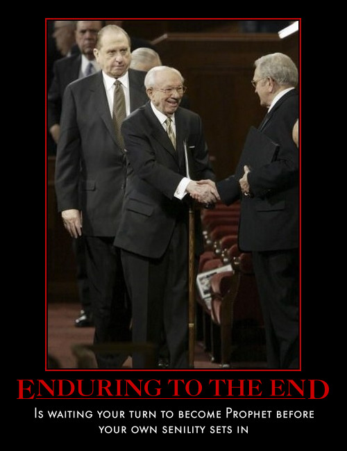 Hinckley, Monson and Packer endure to the end.