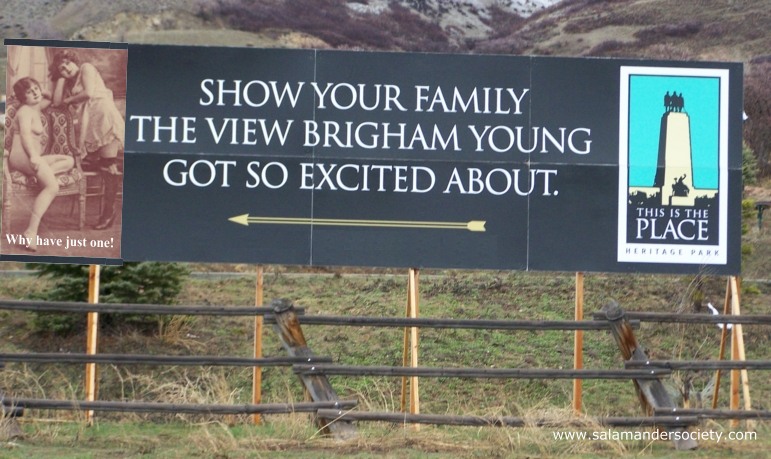 Brigham Young's view - This is the Place Monment.