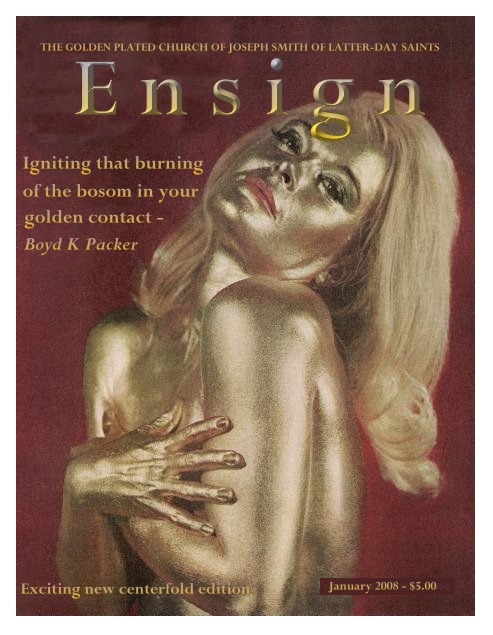 Ensign Magazine Cover - Golden Contact centerfold edition by Boyd K Packer.