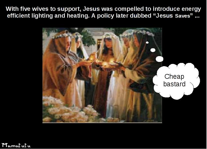Jesus saves again.