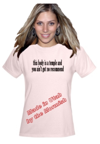 Mormish T-Shirt body temple recommend.