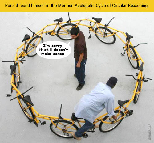 Mormon apologetic circular reasoning.