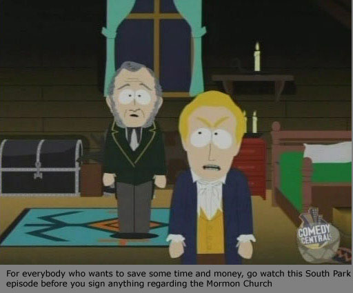 Mormons South Park.