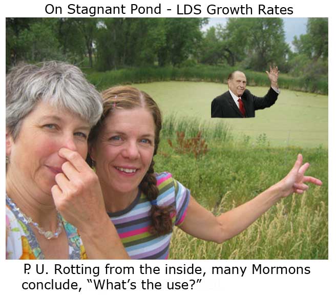 On Stagnant Pond - Mormon LDS growth rates.