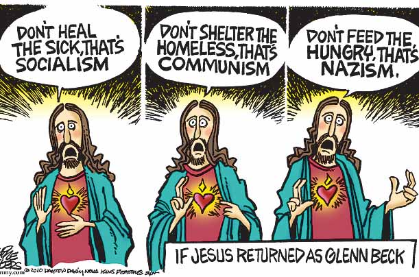 Glenn Beck returns as Jesus.