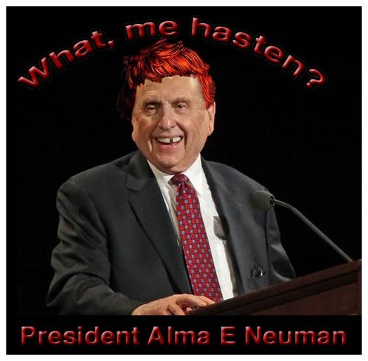 Thomas S Monson - What? Me hasten. Elder Alma E. Neuman.