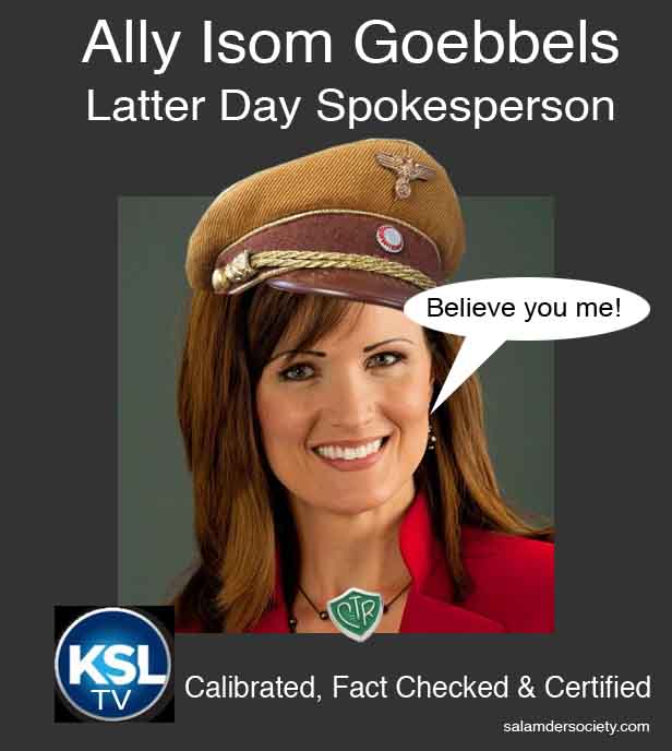 Ally Isom Goebbels LDS Mormon Public Relations Spokesperson.