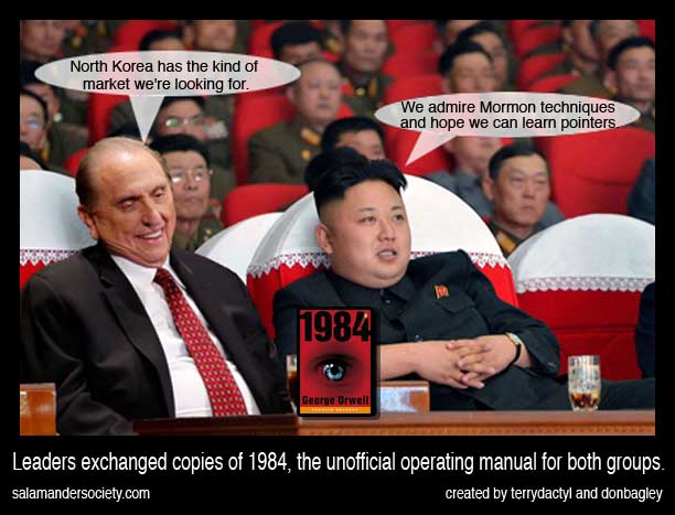 Thomas Monson and Kim Jon-un 1984 Mormons.