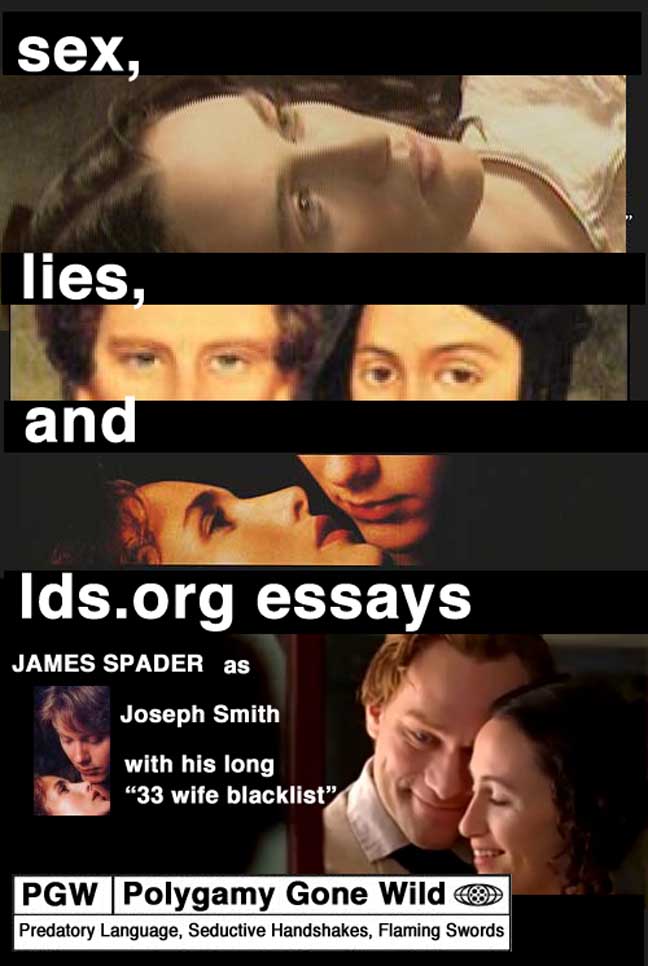 Sex, lies and LDS.org church essays.by cricket